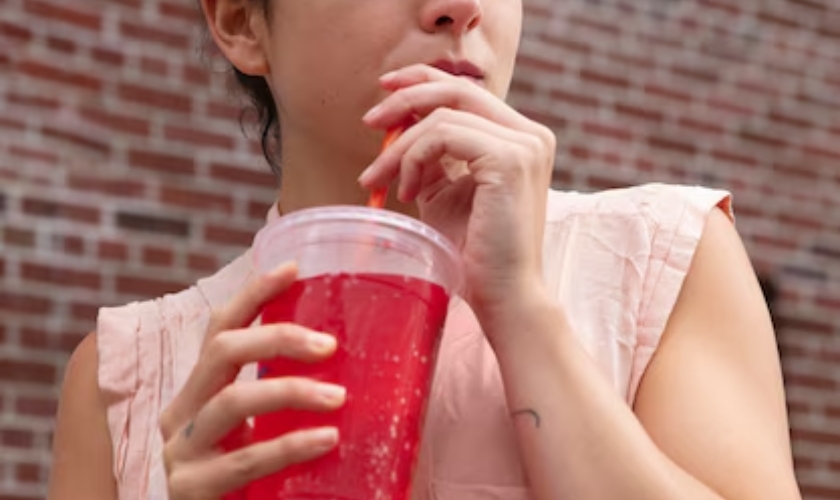 drink flavored water without damaging your teeth